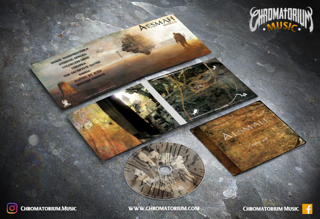 artwork-album-metal-melodic-death-aesmah-imeria-chromatorium-music-graphiste-design artwork complet illustration de l'ensemble du groupe de metal death melodic aesmah pour l'album imeria fait par le chromatorium