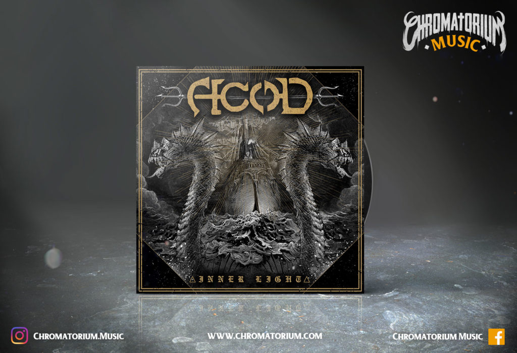 artwork-metal-black-death-acod-lyric-video-chromatorium-music-graphiste-design artwork illustration de la cover du groupe de metal black death trident pour l'album inner light fait par le chromatorium