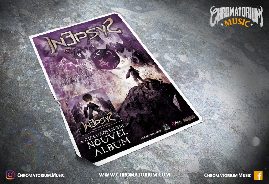 artwork-affiche-metal-prog-inepsys-chromatorium-music-graphiste-design affiche illustration de la cover de la promo inepsys de metal prog fait par le chromatorium