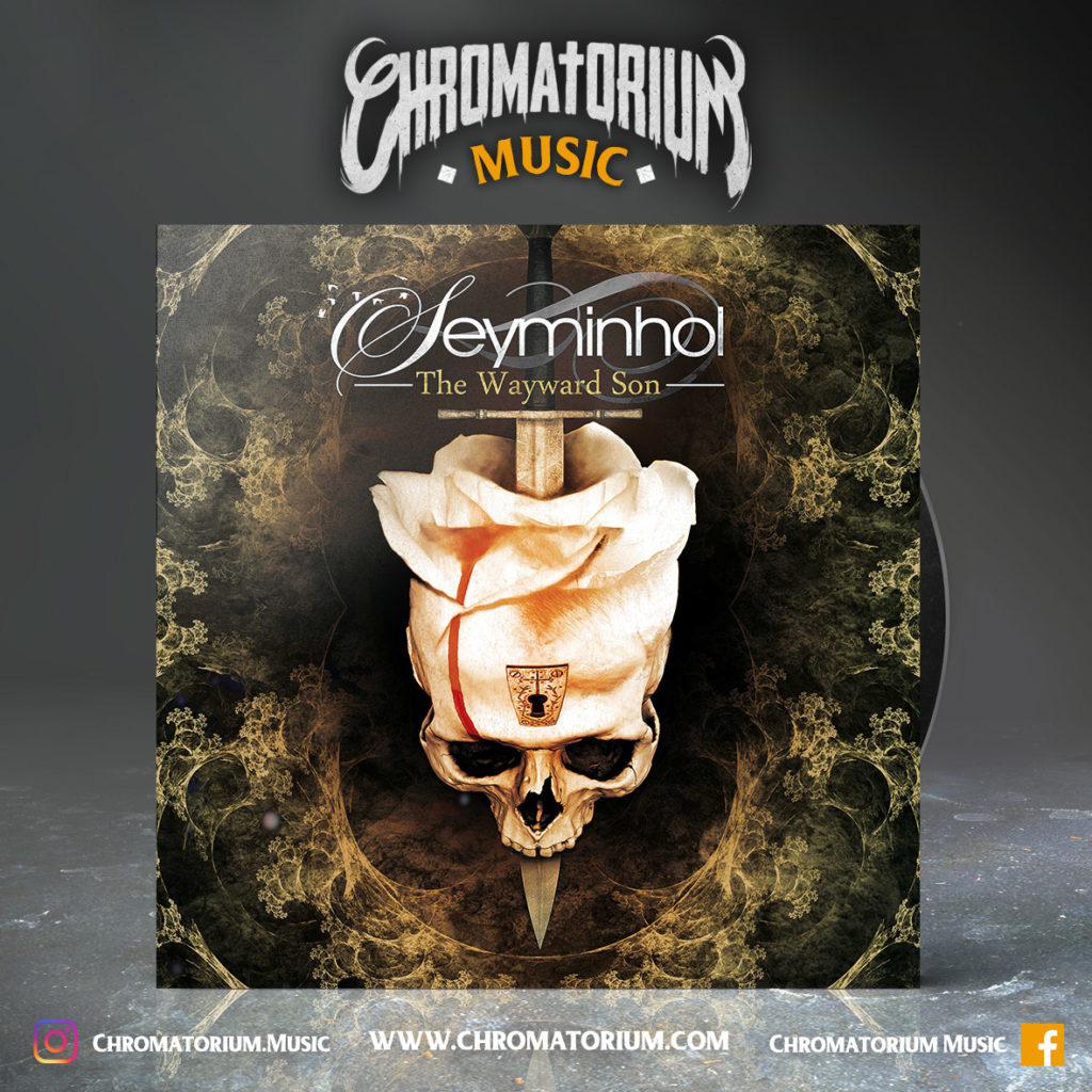 artwork-album-metal-melodic-prog-seyminhol-the-wayward-son-chromatorium-music-graphiste-design artwork illustration de la cover du groupe de metal melodic prog seyminhol pour l'album the wayward son fait par le chromatorium