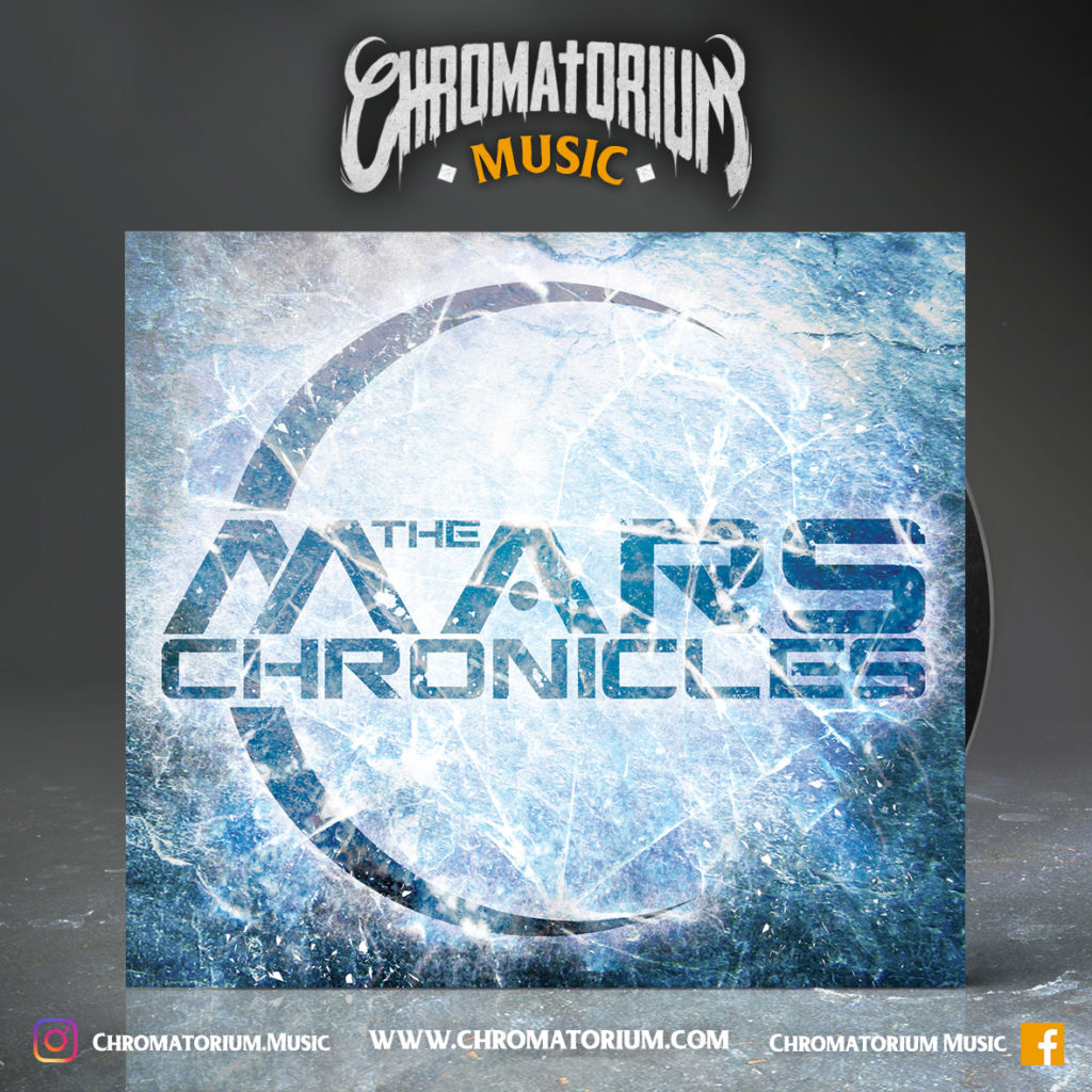 artwork-album-metal-alternatif-the-mars-chronicles-chromatorium-music-graphiste-design artwork illustration de la cover du groupe de metal alternatif the mars chronicles pour l'album fait par le chromatorium
