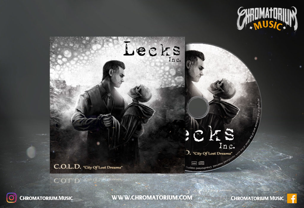 artwork-album-metal-indus-lecks-cold-chromatorium-music-graphiste-design artwork illustration de la cover du groupe de indus metal lecks pour l'album cold fait par le chromatorium