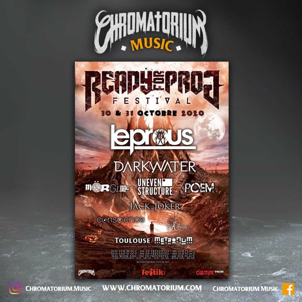 artwork-album-metal-progressif-ready-for-prog-festival-affiche-chromatorium-music-graphiste-design artwork illustration de la cover du festival ready for prog de progressif au metronum de toulouse fait par le chromatorium 2020