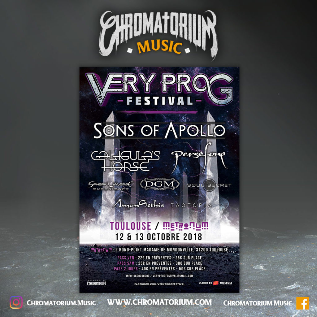 artwork-album-metal-progressif-very-prog-festival-affiche-chromatorium-music-graphiste-design artwork illustration de la cover du festival very prog de black death metal au metronum de toulouse fait par le chromatorium